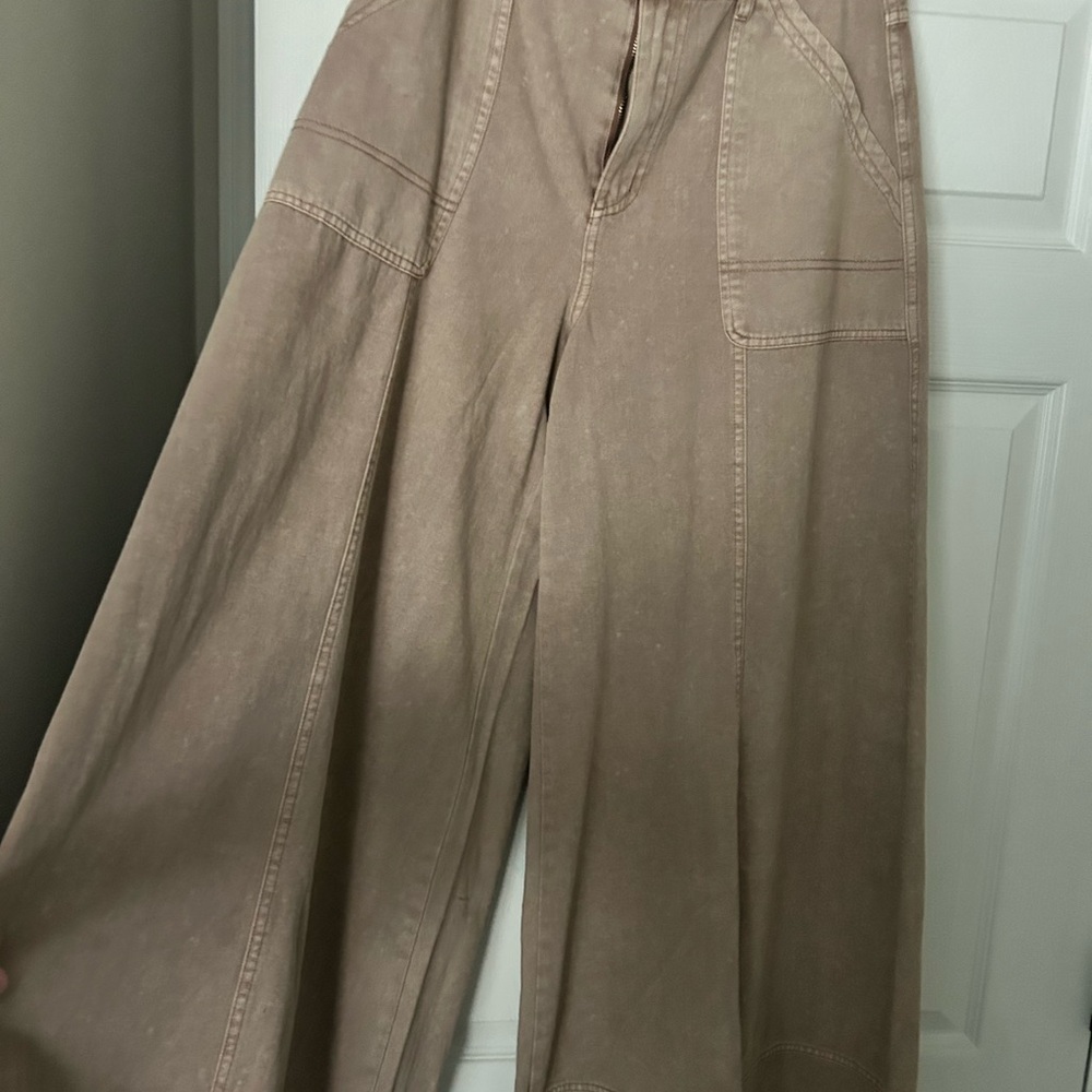 Mustard Seed Wide legs Tan Trousers